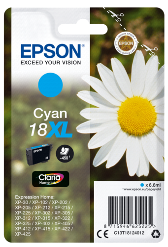 Epson ink cartridge XL cyan Claria Home T 181         T 1812