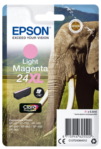 Epson ink cartridge XL jasny magenta Claria Photo HD   T 2436