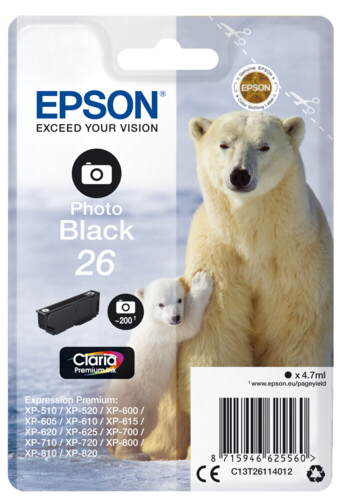 Epson ink cartridge photo czarny Claria Premium T 261      T 2611