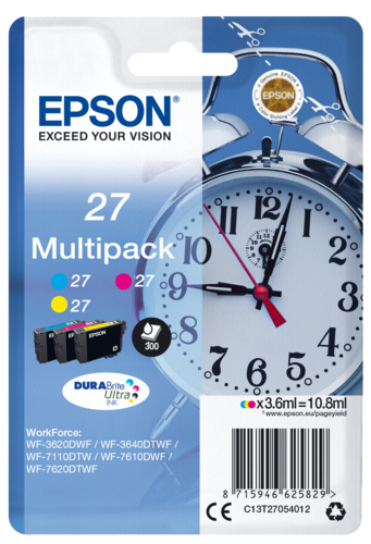Epson DURABrite Ultra Ink Multipak (3-kolorowy) T 27 T 2705