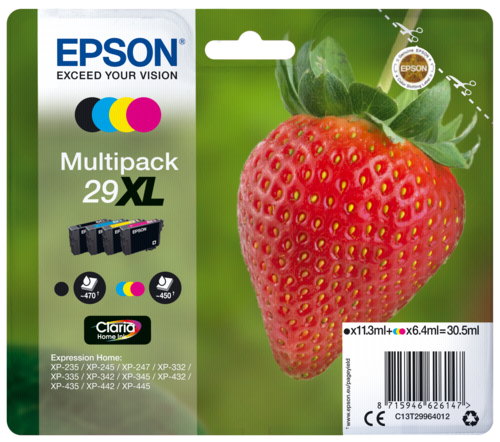 Epson Claria Home Multipak 29XL BK/C/M/Y                  T 2996