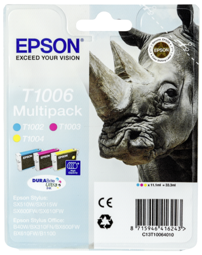 Zestaw tuszy Epson DURABrite Ultra Multipak C/M/Y T 1006