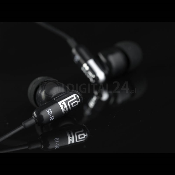 Słuchawki douszne UNITRA SD-10 czarno-srebrne