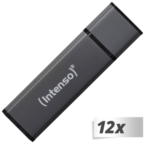 10x1 Intenso Alu Line       16GB USB Stick 2.0 Grafitowy