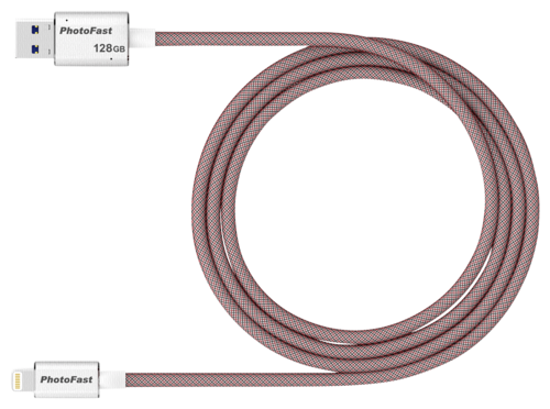 PhotoFast MemoriesCable 1M 128GB Gen3 Czerwony - Digital24