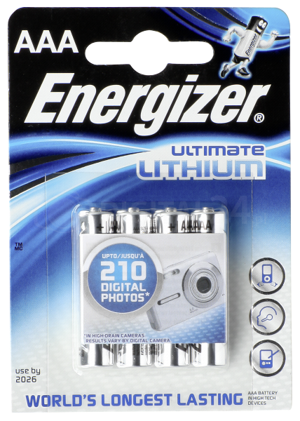 Baterie Energizer Lithium Digital Micro AAA - blister 4 szt