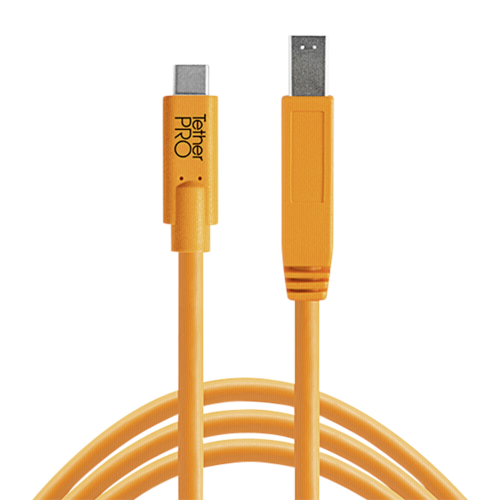 Tether Tools USB-C na 3.0 Male B 4,60m pomarańczowy
