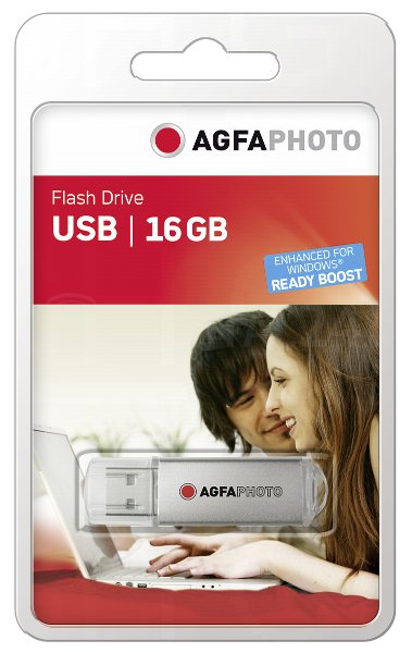 Pendrive AgfaPhoto USB 2.0 srebrny 16GB