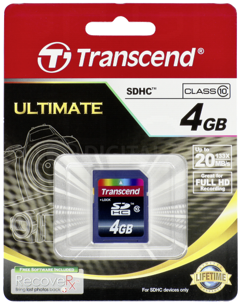 Karta pamięci Transcend SDHC 4GB Class 10