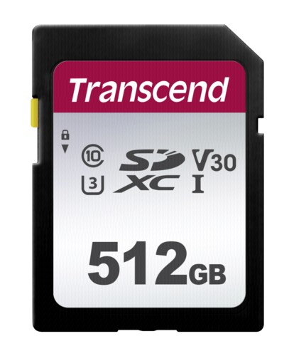 Karta pamięci Transcend SDXC 300S        512GB Class 10 UHS-I U3 V30