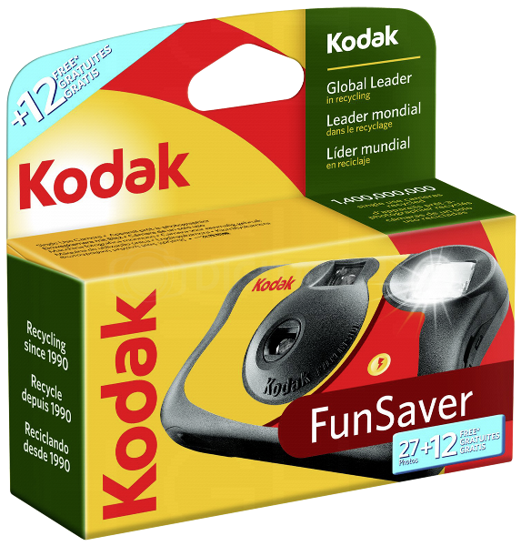 Aparat jednorazowy Kodak Fun Saver Camera 27+12 zdjęć