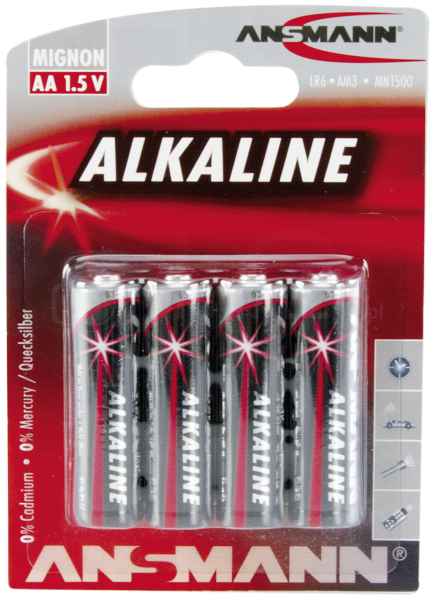 Baterie Ansmann Alkaline Mignon AA - blister 4 szt