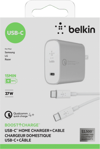 Belkin Quick Charge 4.0 USB-C 27W w tym Kabel 1,2 m