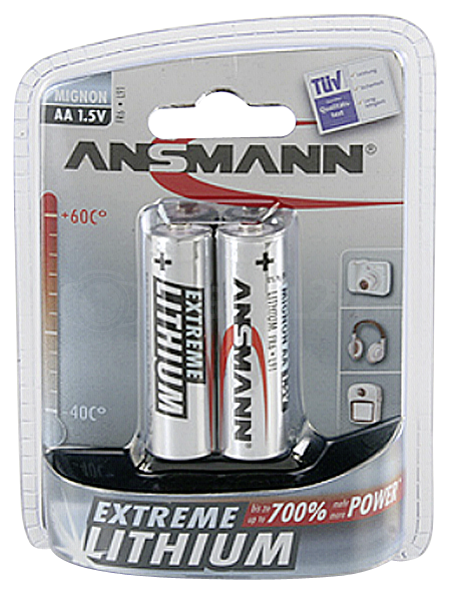 Baterie Ansmann Lithium Mignon AA Extreme - blister 2 szt