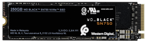 Dysk Western Digital Black SSD  250GB SN750 NVMe    WDBRPG2500ANC-WRSN