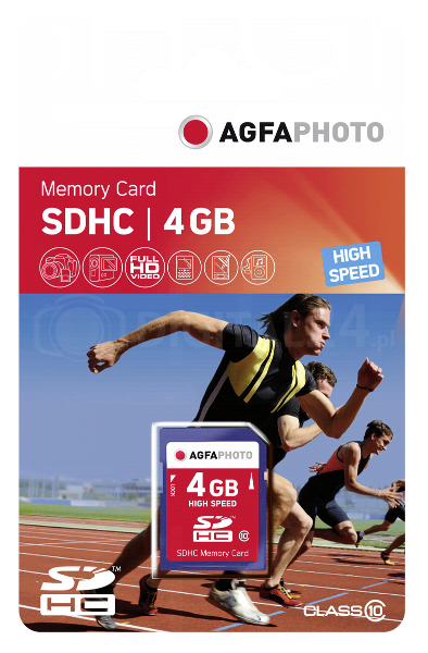 Karta pamięci AgfaPhoto SDHC 4GB High Speed Class 10 UHS I