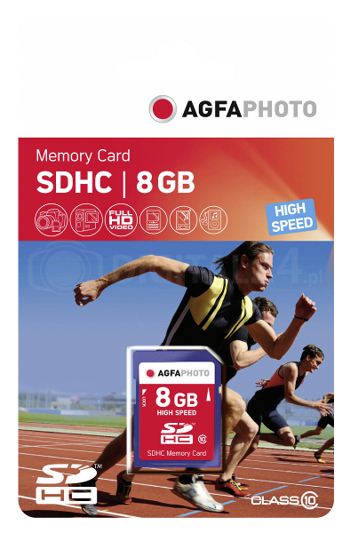 Karta pamięci AgfaPhoto SDHC 8GB High Speed Class 10 UHS I