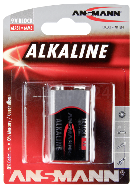 Bateria Ansmann Alkaline 9V