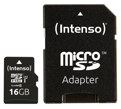 Karta pamięci Intenso microSDHC           16GB Class 10 UHS-I Professional