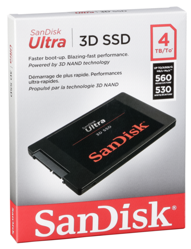 Dysk SanDisk SSD Ultra 3D         4TB SDSSDH3-4T00-G25