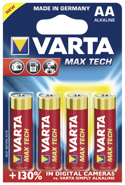Baterie Varta Max Tech Mignon AA LR 6 - blister 4 szt