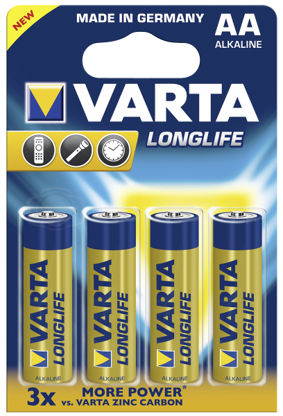Baterie Varta Longlife Extra Mignon AA LR 6 - blister 4 szt