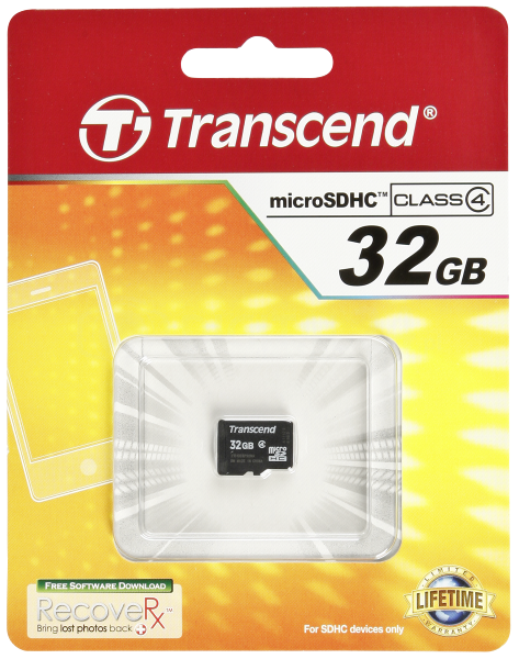 Karta pamięci Transcend MicroSDHC 32GB Class 4