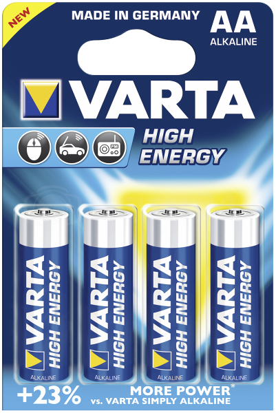 Baterie Varta High Energy AA / LR 6 - 20 blistrów po 4 szt
