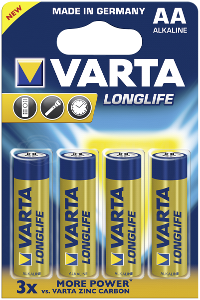 Baterie Varta Longlife Extra Mignon AA LR 6 - 20 blistrów po 4 szt