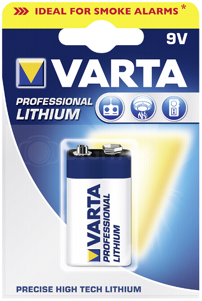 Baterie Varta Professional Lithium 9V LR 61 - 10 blistrów po 1 szt