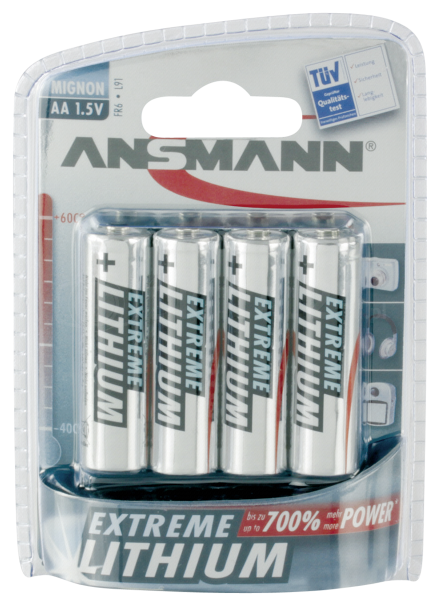 Baterie Ansmann Extreme Lithium AA - blister 4 szt