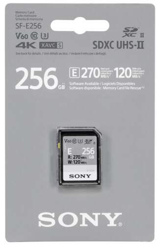 Karta pamięci Sony SDXC E series         256GB UHS-II Class 10 U3 V60
