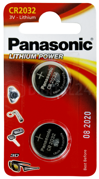 Baterie Panasonic CR 2032 - blister 2 szt