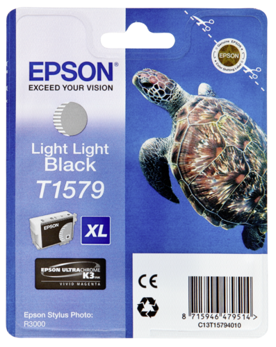 Tusz Epson T 1579 jasnoczarny