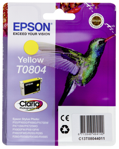 Tusz Epson T 0804 żółty