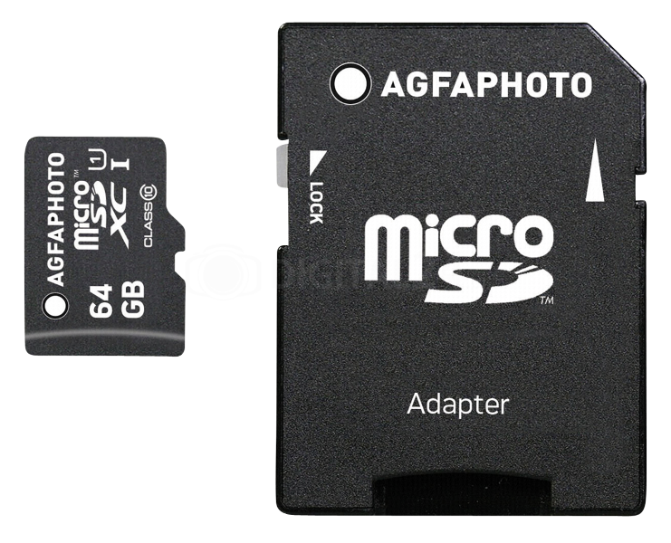 Karta pamięci AgfaPhoto Mobile High Speed 64GB MicroSDXC Class 10 + adapter