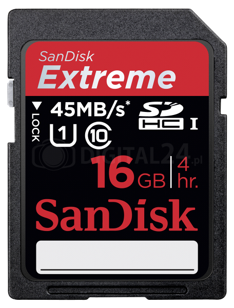 Karta pamięci SanDisk Extreme PLUS SDHC 16GB 80MB/s. UHS 1