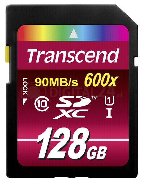 Karta pamięci Transcend SDXC 128GB Class 10 UHS-I 600x