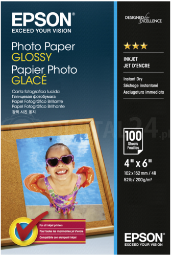Papier Epson Photo Glossy 200g 10x15 cm 100 szt.