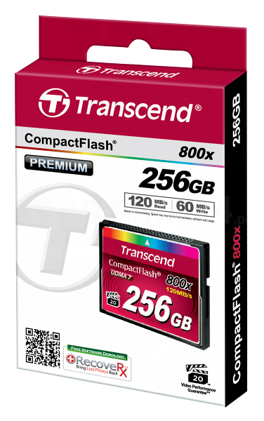 Karta pamięci Transcend Compact Flash 256GB 800x