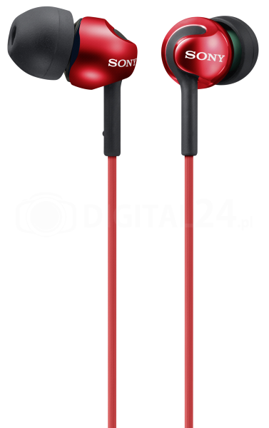 Słuchawki douszne Sony MDR-EX110LPR czerwone