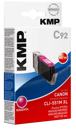 Tusz KMP C92 magenta kompatybilny z Canon CLI-551 M XL