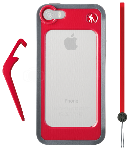 Pokrowiec Manfrotto MCKLYP5S-R KLYP iPhone 5 czerwony + dodatki