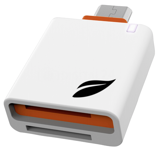 Czytnik Leef Access Mobile OTG biało/pomarańczowy