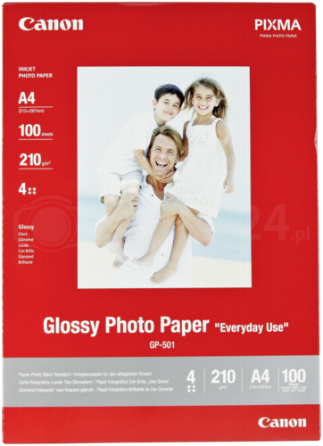 Papier Canon GP-501 glossy A4, 210g, 100 szt.