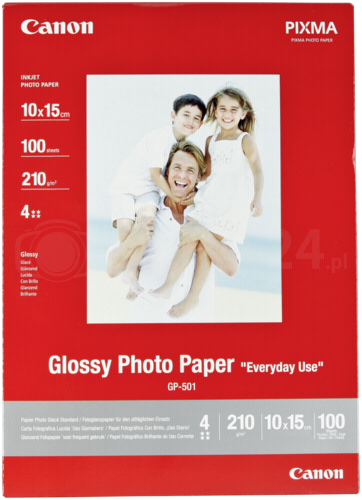 Papier Canon GP-501 glossy 10x15, 210 g, 100 szt.