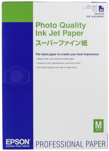 Papier Epson Inkjet Photo Quality 105g A2 30 szt.