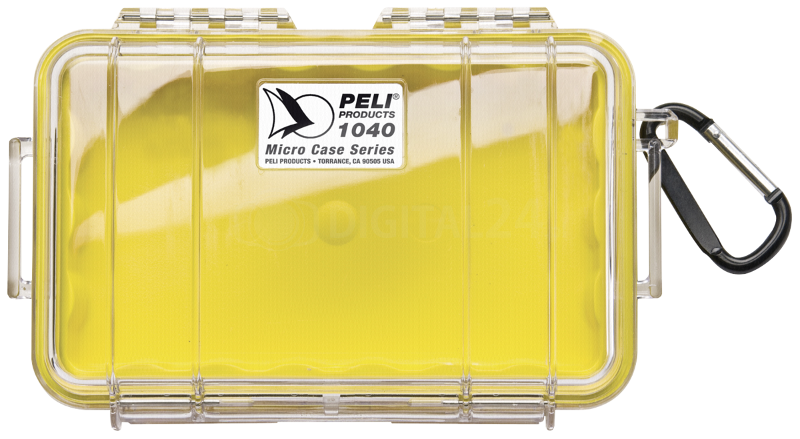 Walizka Peli Micro Case 1040 żółta/przezroczysta