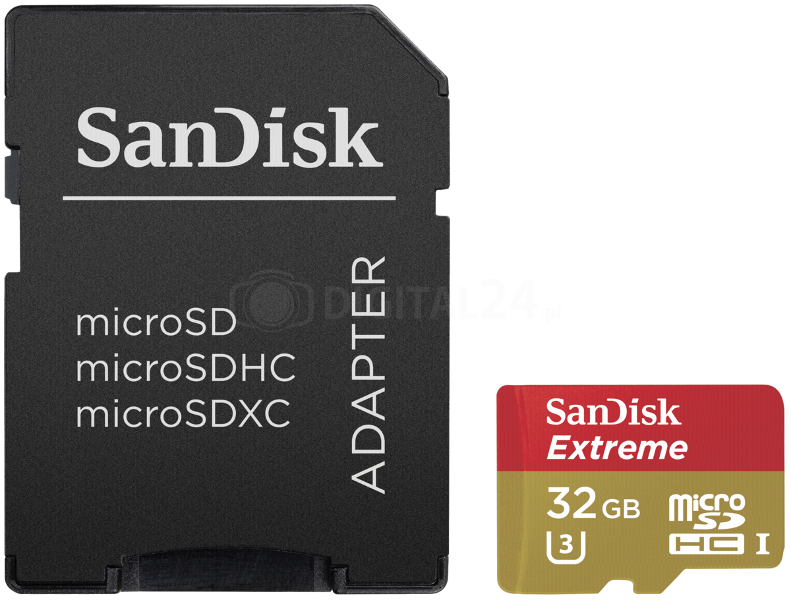 Karta pamięci SanDisk MicroSDHC 32GB Extreme 60MB/s
