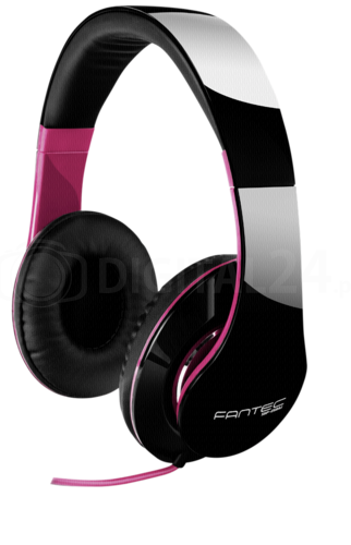 Słuchawki nauszne FANTEC SHP-250AJ czarno/różowe
